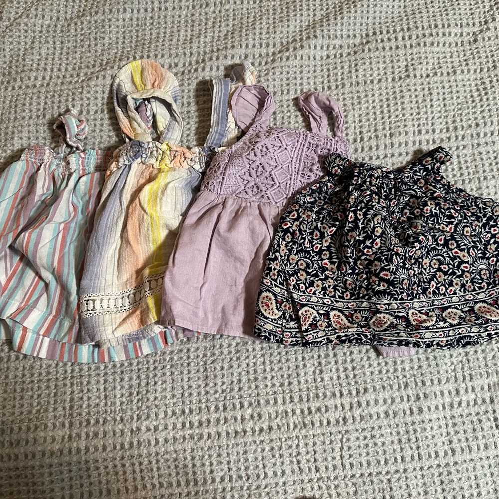 2T girls flowy tank tops